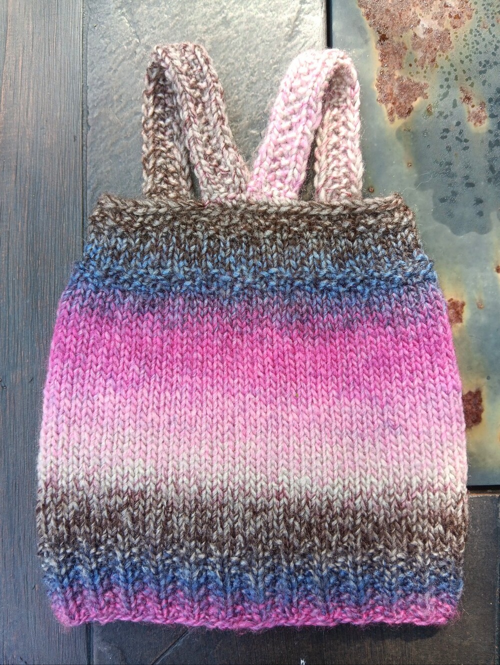 Handmade Hand Knit Baby Wild Violets Acrylic Racerback Tank Top Newborn NB - Picture 3 of 6